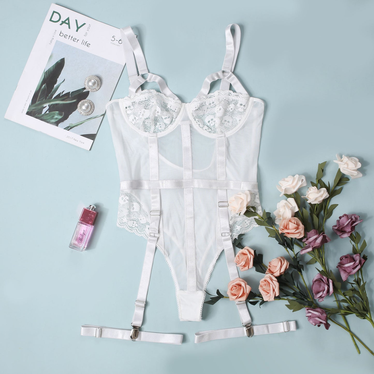 Lace Sexy Nightclub Outfit Jumpsuit