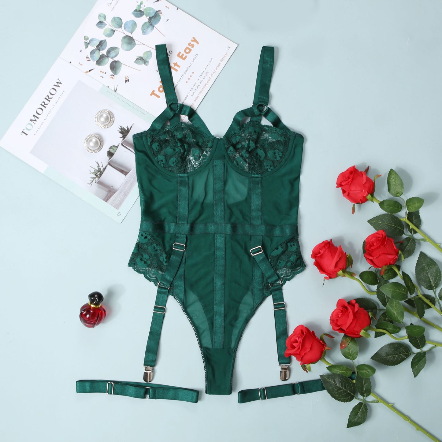 Lace Sexy Nightclub Outfit Jumpsuit