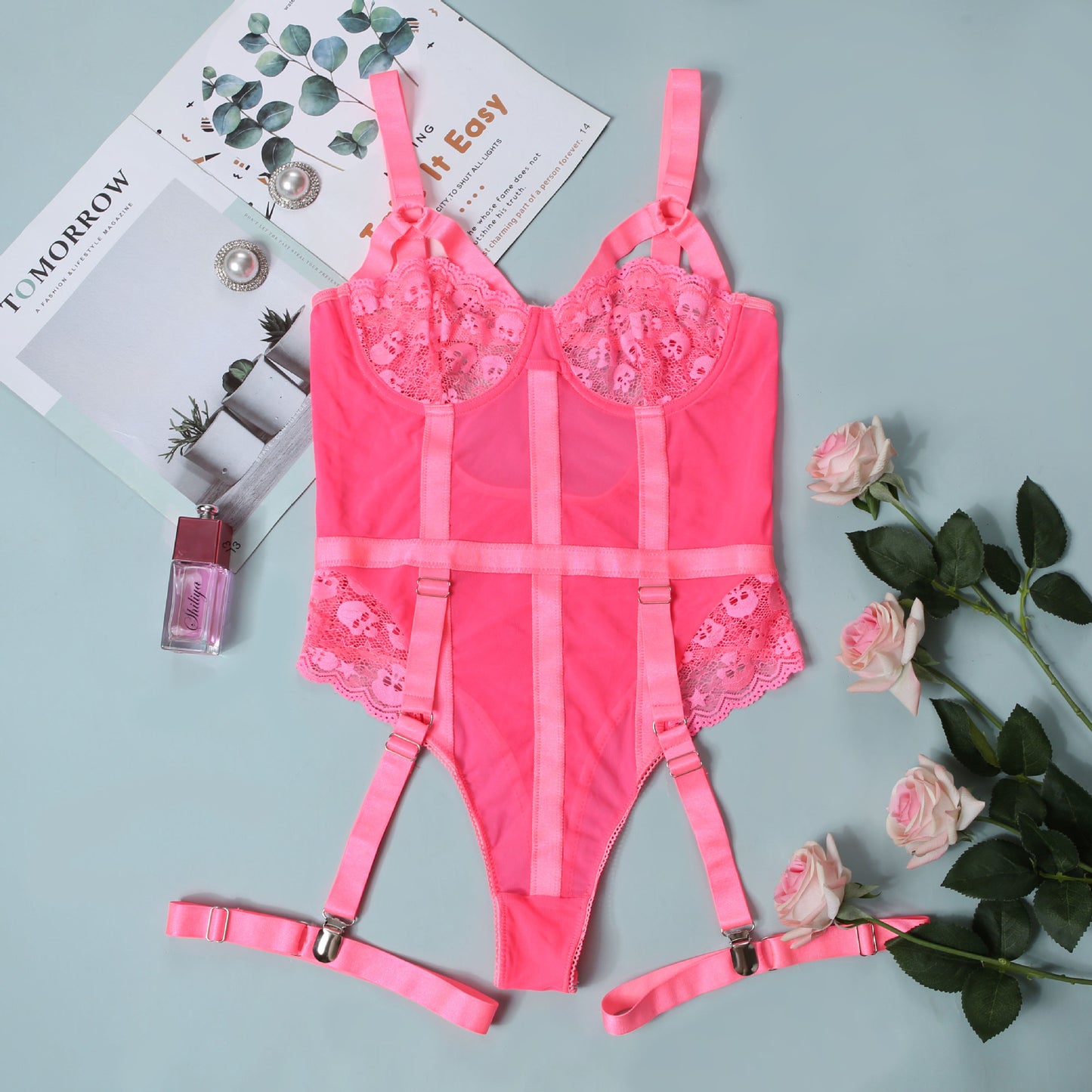 Lace Sexy Nightclub Outfit Jumpsuit